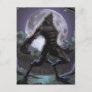 Werewolf Howling At The Moon Postcard