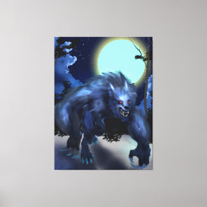Werewolf in Moonlight Canvas Print