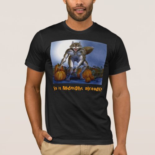 Werewolf in Pumpkin Patch T_Shirt