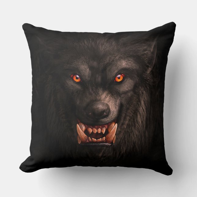 Werewolf (Lycanthropy) Throw Pillow (Front)