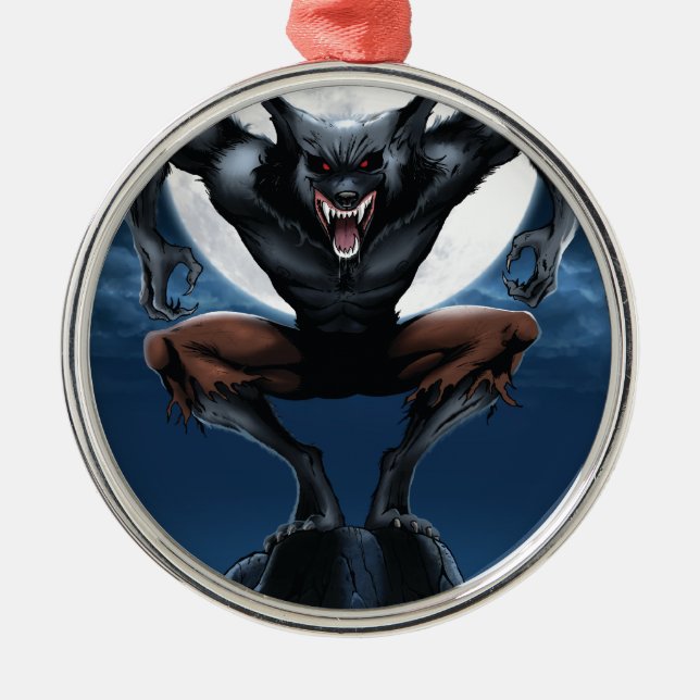 Werewolf Metal Ornament (Front)