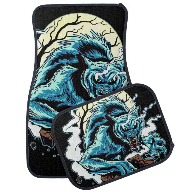 Werewolf Moon Car Floor Mat (Set)