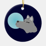 Werewolf Moon Ceramic Ornament