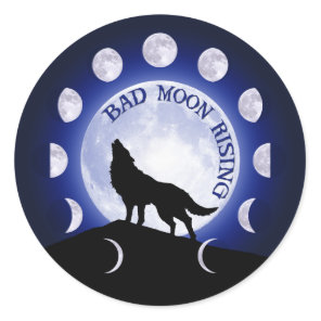 Werewolf Moon phase Sticker