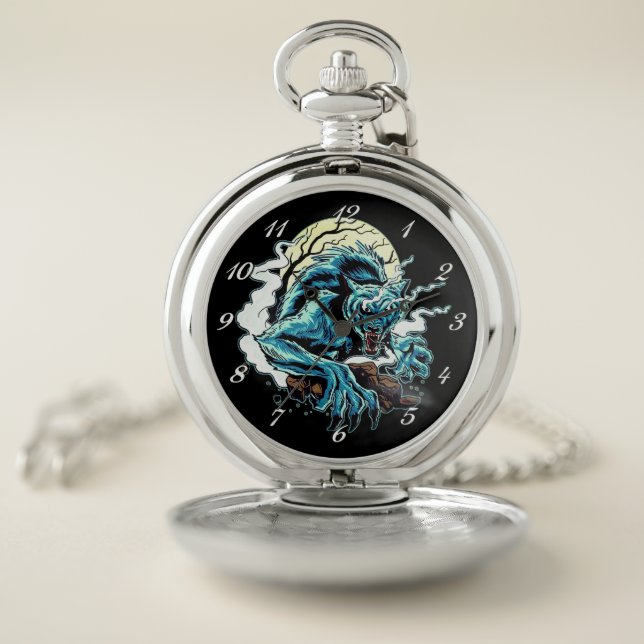 Werewolf Moon Pocket Watch (Inside)