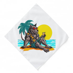 werewolf on vacation bandana