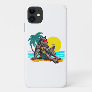 werewolf on vacation iPhone 11 case