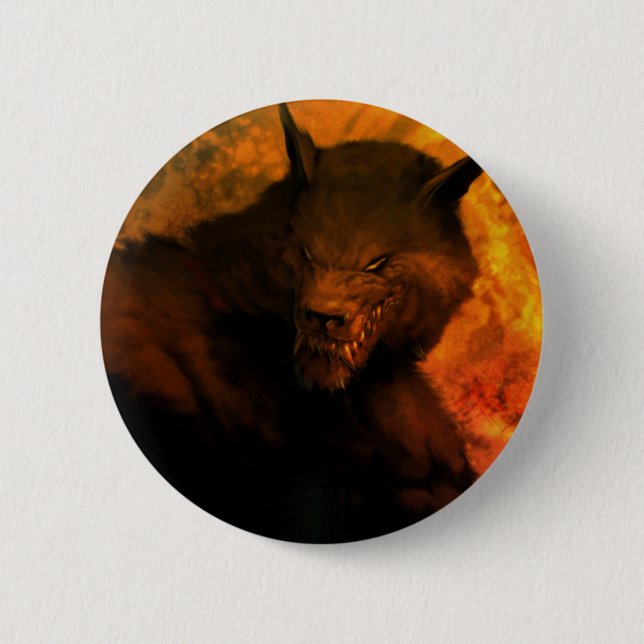 Werewolf Pin/Button Button (Front)
