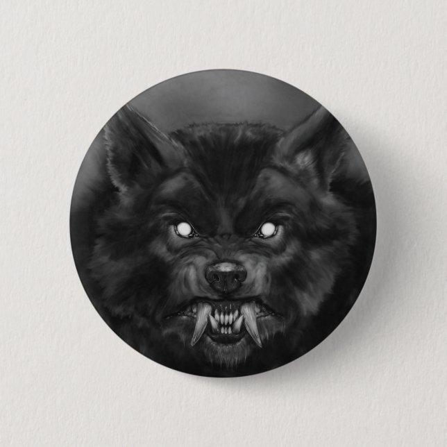 Werewolf Pin/Button Pinback Button (Front)