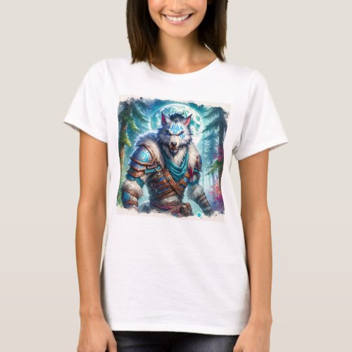 Werewolf Ranger in a Mysterious Forest T_Shirt