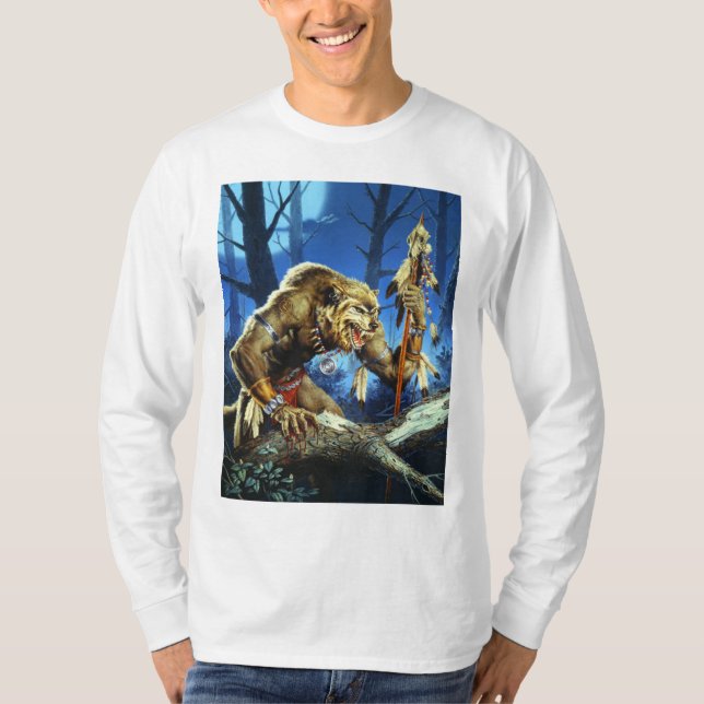 Werewolf Shaman Of The Forrest T-Shirt (Front)