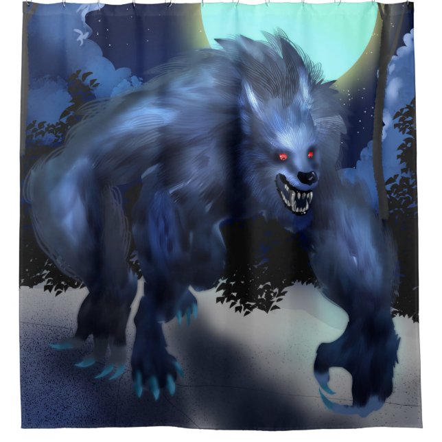 Werewolf Shower Curtain (Front)