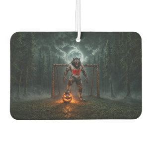 Werewolf Soccer Player Halloween Horror Art Air Freshener