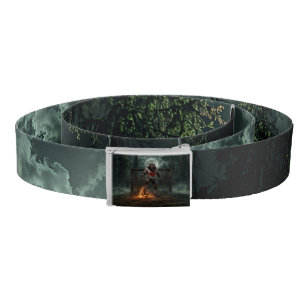 Werewolf Soccer Player Halloween Horror Art Belt