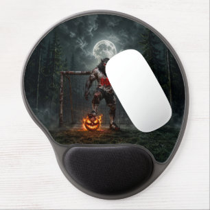 Werewolf Soccer Player Halloween Horror Art Gel Mouse Pad