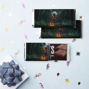 Werewolf Soccer Player Halloween Horror Art Hershey Bar Favors