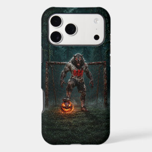 Werewolf Soccer Player Halloween Horror Art iPhone 17 Pro Max Case
