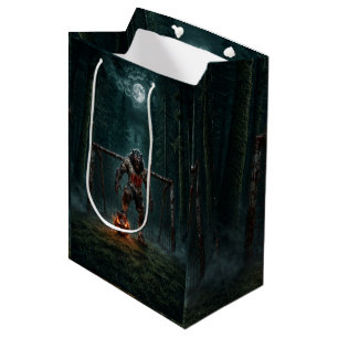 Werewolf Soccer Player Halloween Horror Art Medium Gift Bag