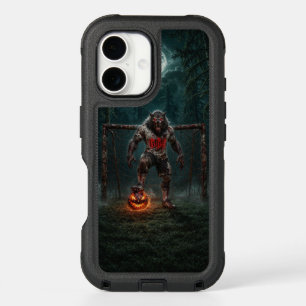 Werewolf Soccer Player Halloween Horror Art iPhone 16 Case