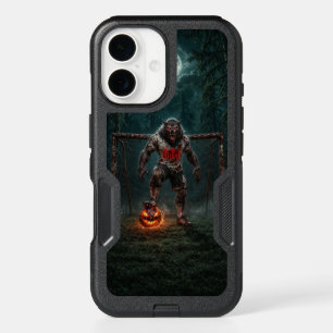 Werewolf Soccer Player Halloween Horror Art iPhone 16 Case