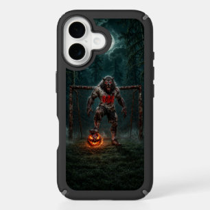 Werewolf Soccer Player Halloween Horror Art iPhone 16 Case