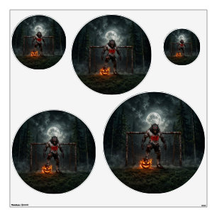 Werewolf Soccer Player Halloween Horror Art Wall Decal
