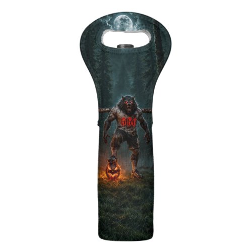 Werewolf Soccer Player Halloween Horror Art Wine Bag