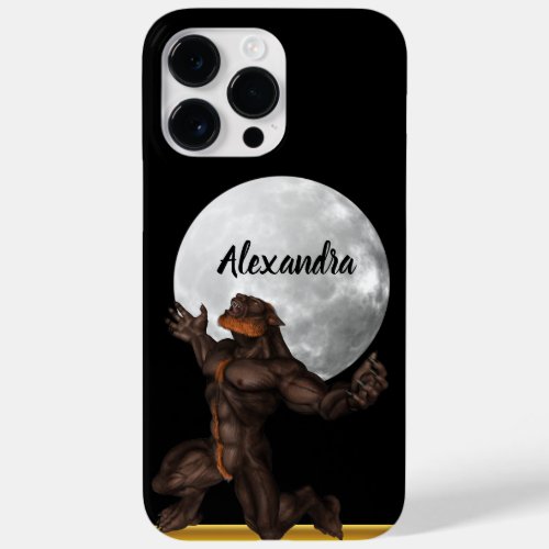 Werewolf standing in front of a moon Case_Mate iPhone 14 pro max case