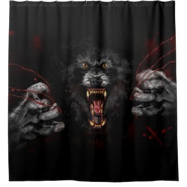Werewolf Tearing Out Your Heart Shower Curtain