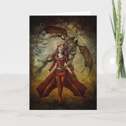 Werewolf Vampire Greeting Cards