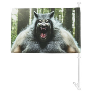 Werewolf Who Ate The Village car and boat flag