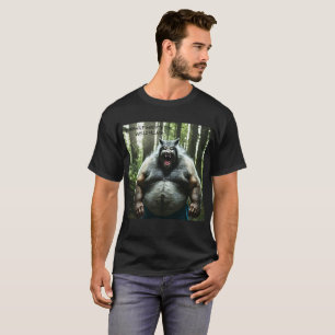 Werewolf Who Ate The Whole Village black T-shirt