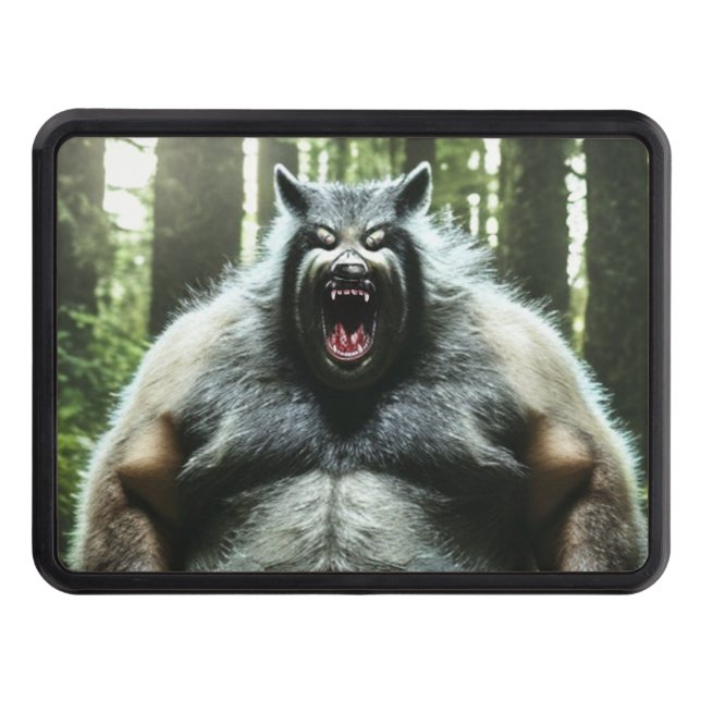 Werewolf Who Ate The Whole Village hitch receiver Hitch Cover (Front)