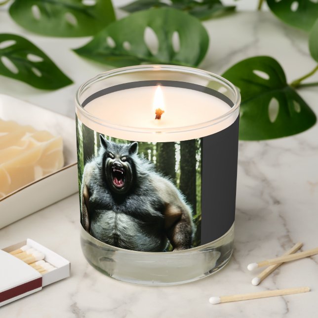 Werewolf Who Ate The Whole Village scented candle (Lit)
