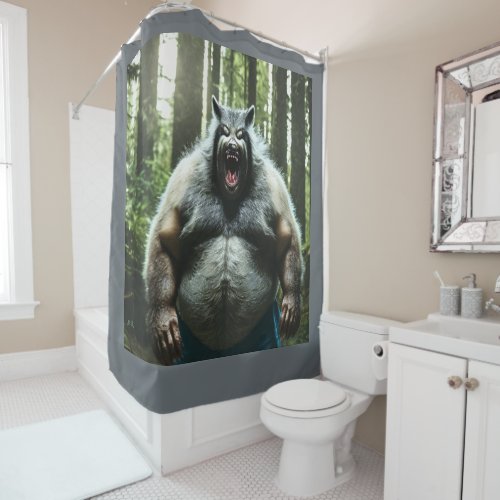 Werewolf Who Ate The Whole Village shower curtain