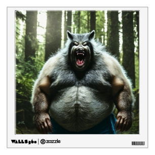 Werewolf Who Ate The Whole Village wall decal