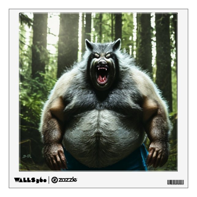 Werewolf Who Ate The Whole Village wall decal (Front)