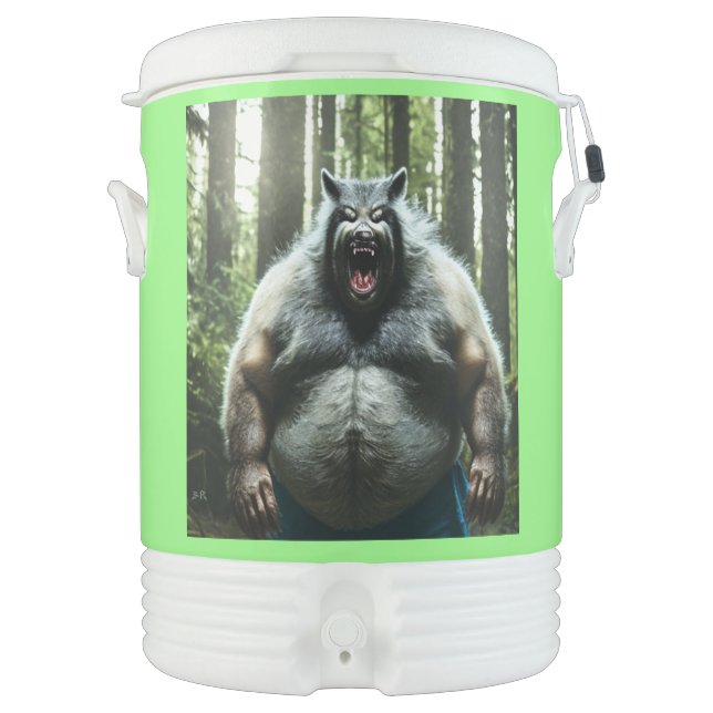 Werewolf Who Ate Village grn Igloo beverage cooler (Front)