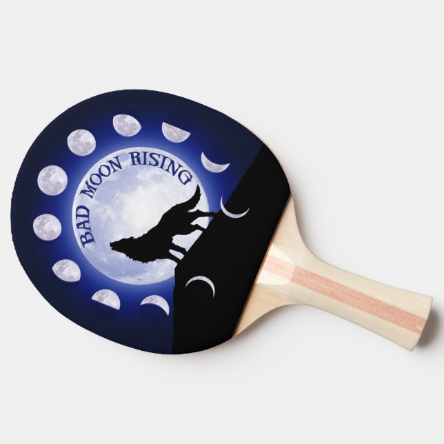 Werewolf / Wolf Ping-Pong Paddle (Side)