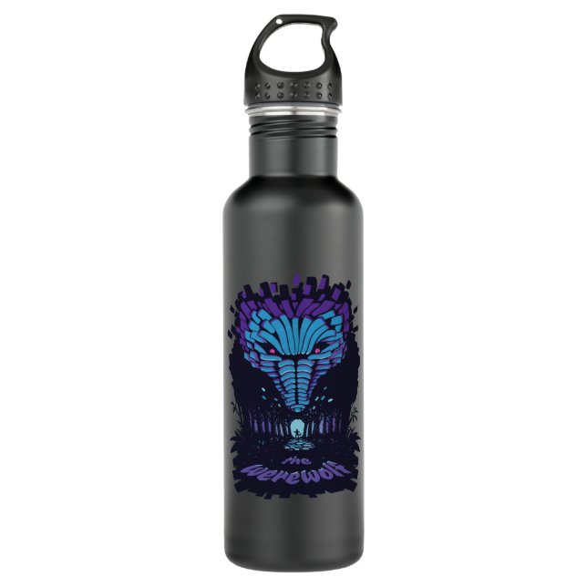 Werewolf woods stainless steel water bottle (Front)