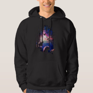 Werewolves Mythical Creatures Wolf Hooling To Moon Hoodie