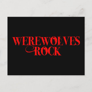 Werewolves Rock Postcard