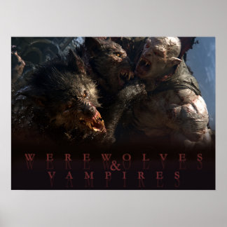 Werewolves & Vampires - The Battle Poster