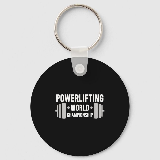 Werlifter Motivational Gym Werlifting World Chamon Keychain (Front)