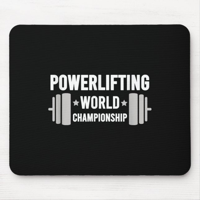 Werlifter Motivational Gym Werlifting World Chamon Mouse Pad (Front)