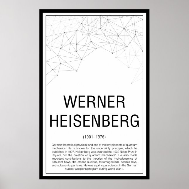 Werner Heisenberg Poster (Front)