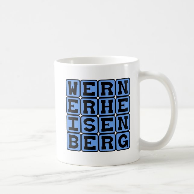 Werner Heisenberg, Uncertainty Principle Coffee Mug (Right)