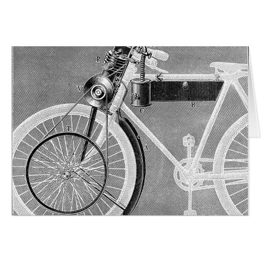 Werner Motorcycle, 1898 Cards (Front Horizontal)