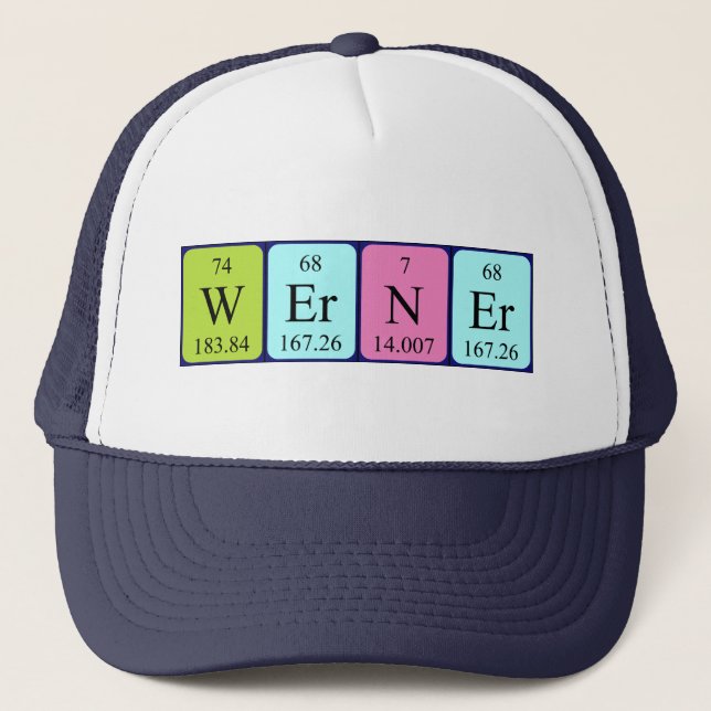 Werner periodic table name hat (Front)