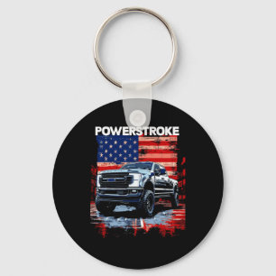 Werstroke Single Cab Truck American Flag New Body  Keychain
